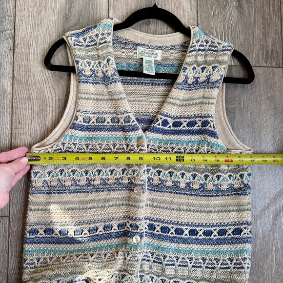 Vintage St John’s Bay Knit Sweater Vest Medium Cottagecore - Picture 7 of 7